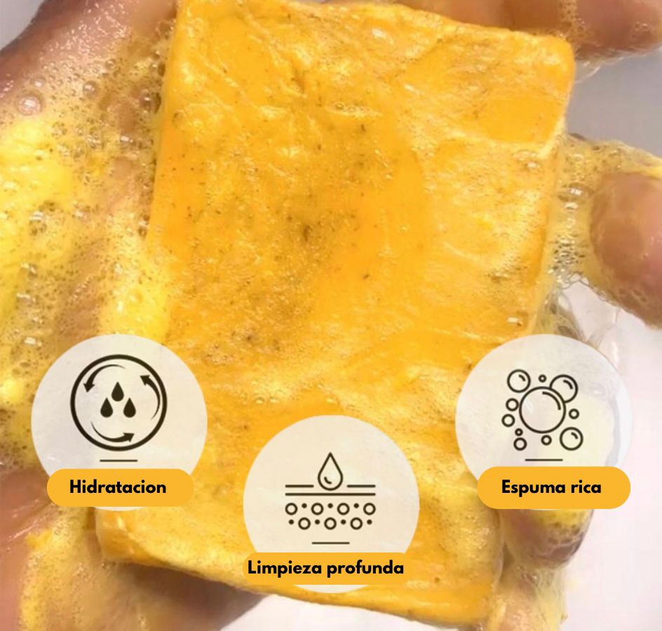 GoldenCleanse™ - Jabón de cúrcuma 🧼