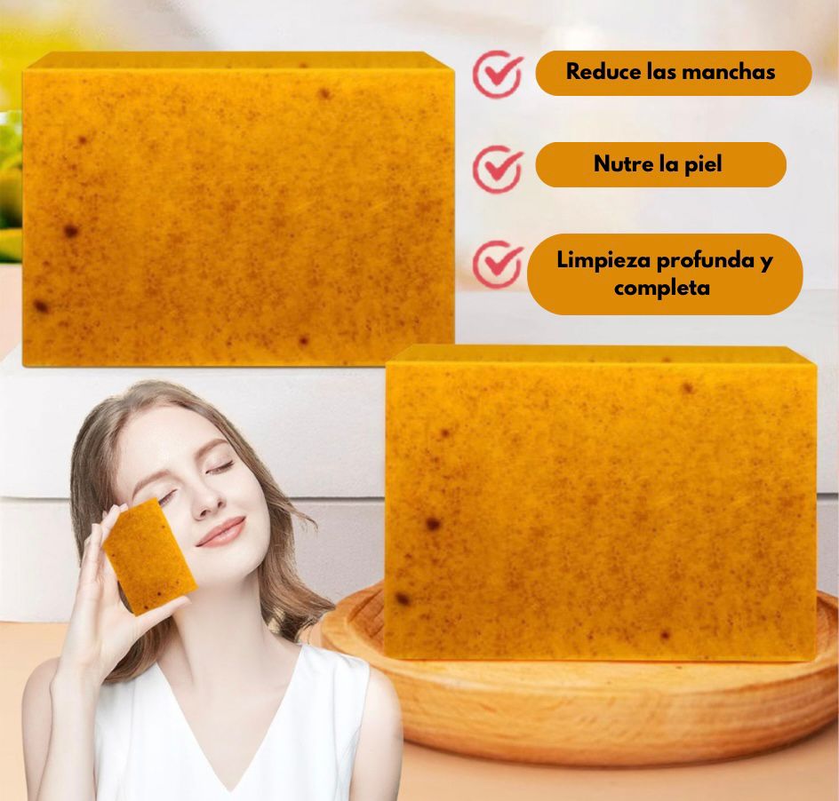 GoldenCleanse™ - Jabón de cúrcuma 🧼