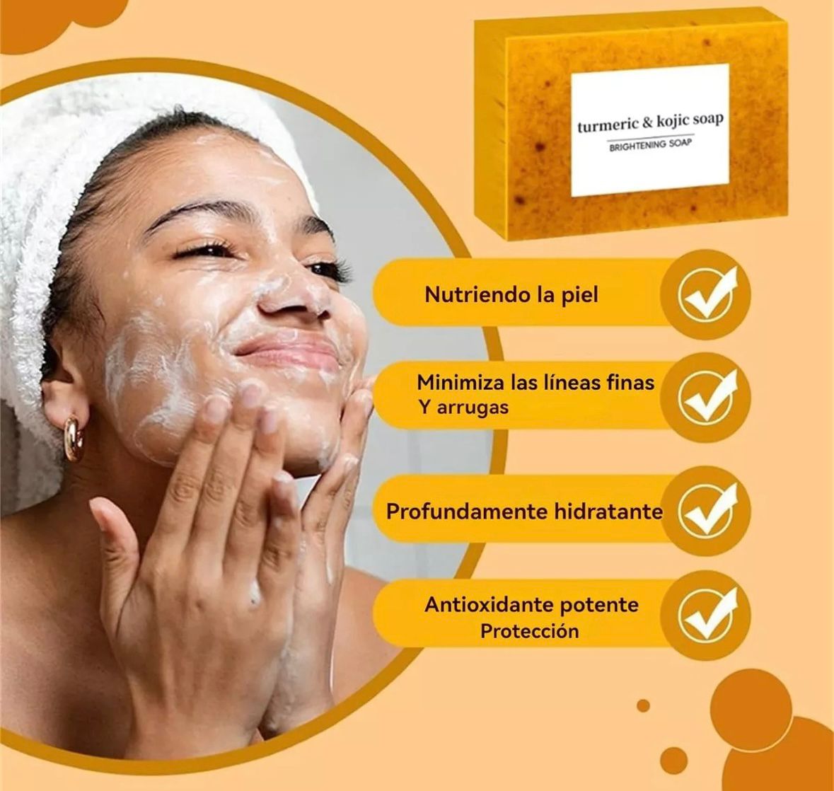 GoldenCleanse™ - Jabón de cúrcuma 🧼