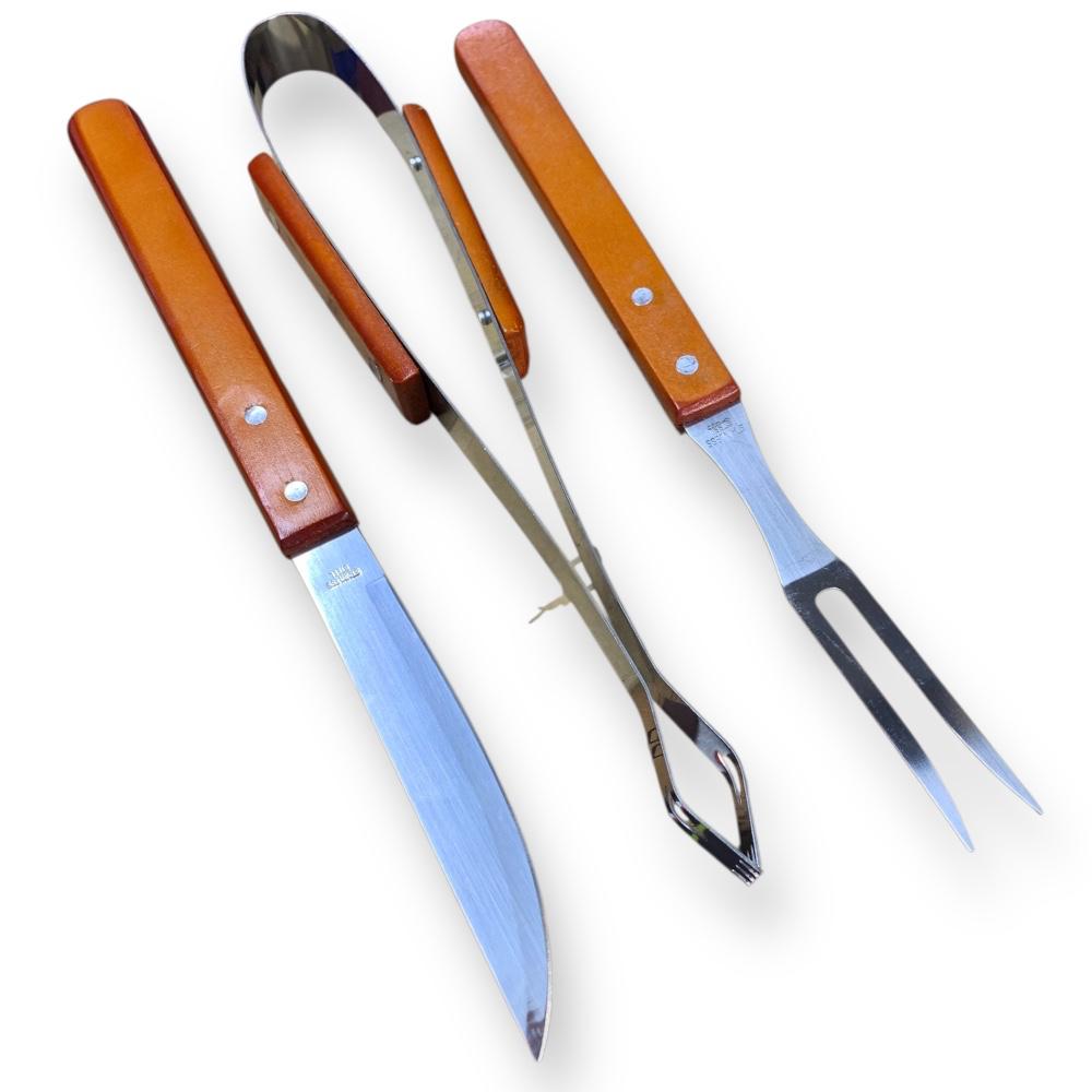 Pack Parrillero 🔥 Parrilla De Carbón Portátil Plegable + Set de 3 implementos para asado