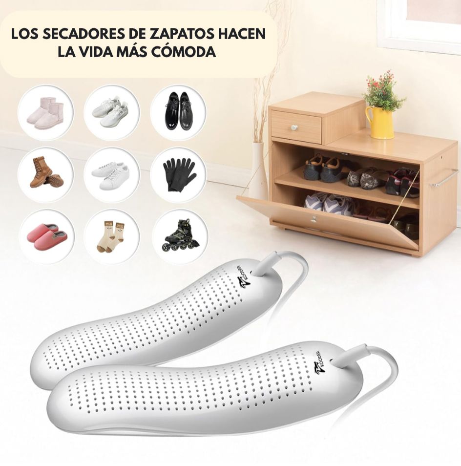 CalorSmart™ - Secador Calefactor Eléctrico 12w Zapatos