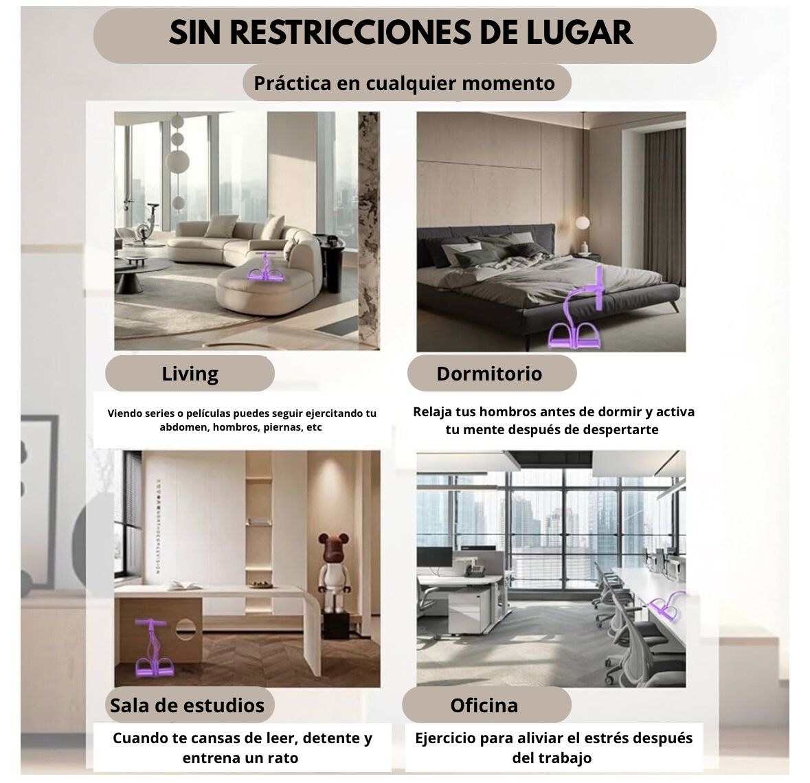 FlexPower™- Ligas De Resistencia  y brazos