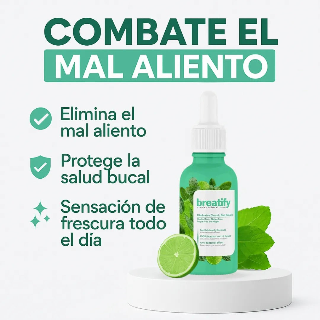 Breatify™ -  Gotitas refrescante para el mal aliento