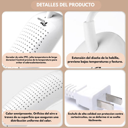 CalorSmart™ - Secador Calefactor Eléctrico 12w Zapatos