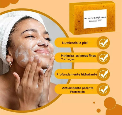 GoldenCleanse™ - Jabón de cúrcuma 🧼