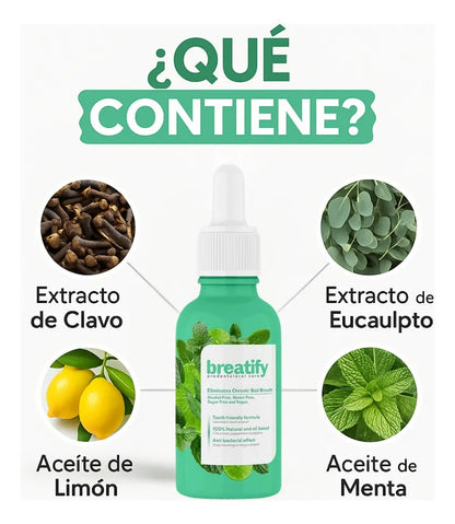 Breatify™ -  Gotitas refrescante para el mal aliento