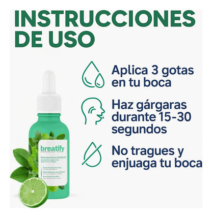 Breatify™ -  Gotitas refrescante para el mal aliento